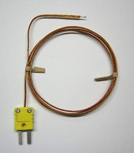 Sonda de termopar do tipo K com isolamento plástico de alta temperatura Kapton - 752 graus F