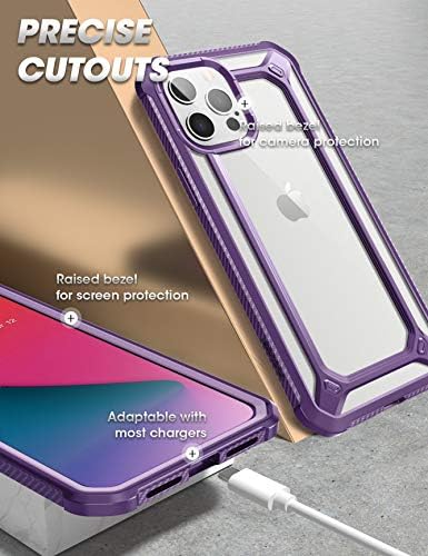 SupCase Unicorn Beetle Exo Pro Série Caso para iPhone 12 Pro Max 6,7 polegadas, com protetor de tela embutido