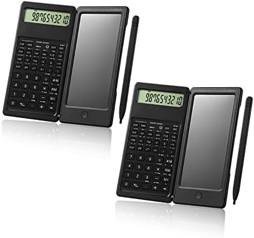 2 PCs Calculadoras científicas com comprimido de escrita apagável 10 dígitos calculadoras de mesa de escritório