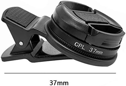 Filtro de telefone CPL de 37 mm, filtro de lente de polarizador circular, inclui lente CPL e clipe de lente,