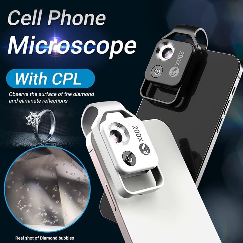 Kit de acessórios para microscópio para adultos 200x portátil microscópio lente laboratório consumíveis