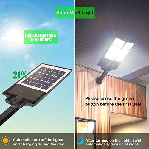 Luzes solares de 150w ao ar livre, sensor de movimento de luz solar de parede solar de 8000lm LED