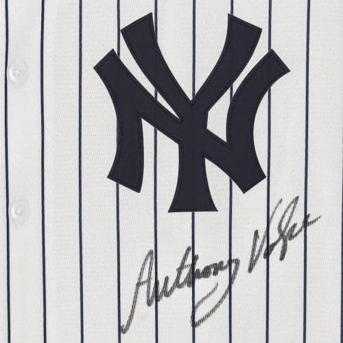 Anthony Volpe New York Yankees assinou fanáticos por réplica da Nike White Nike/MLB - Jerseys