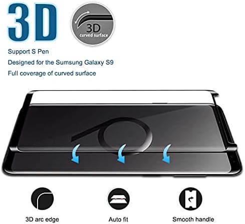 Micger Galaxy S9 Protetor de tela 【2+2 pacote】 Com 2 protetor de lente de câmera de 2 pacote,