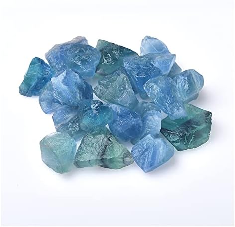 Pedra natural azul verde fluorite Cristal quartzo irregular original reiki reiki cura pedra ornamentos