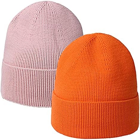 Hh hofnen 2 peças chapéu de gorro para homens homens chapéu de inverno lã de velo alinhado