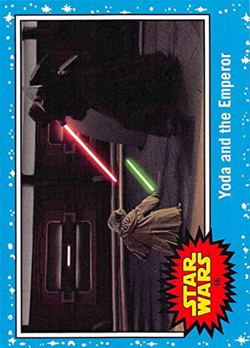2019 Topps Star Wars Journey to Rise of Skywalker 66 Yoda e o Cartão de Negociação do Imperador