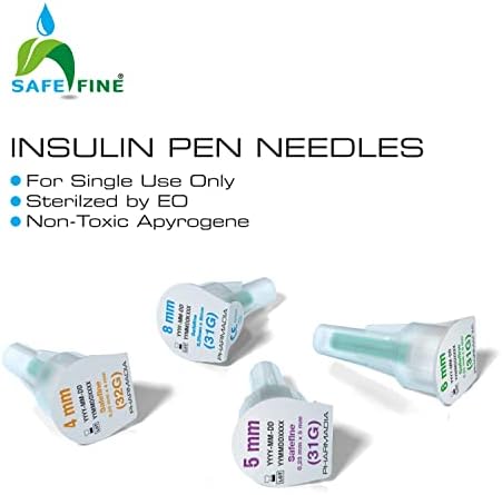 A agulhas de caneta fina de insulina fina de 8 mm 31g de tecnologia de parede fina para injeção indolor 100 pcs/caixa…