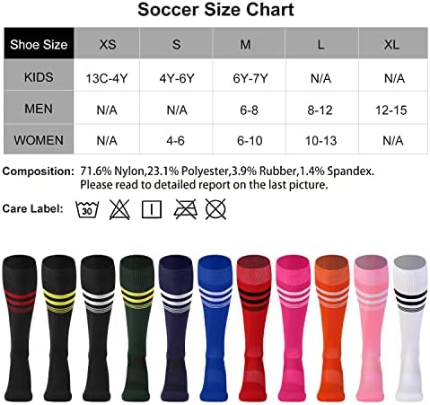 CS Celersport 2/3 pares de meias de softball de futebol para crianças, homens e mulheres meias multi-esportes