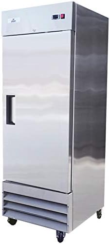 Alcance vertical sólido do congelador comercial de 1 porta em aço inoxidável NSF 29 Largura, capacidade 23 cuft,