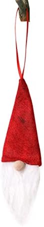 Bateria Garland 6ft Decor Decor Ornamentos Pluxus 6 Chapéu de Natal para pacote de Natal Gnome Tree Plush Pranta