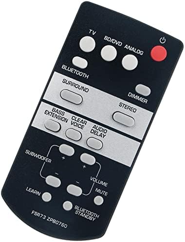 FSR73 ZP80760 Controle remoto de substituição aplicável ao sistema de surgimento frontal Yamaha YAS-105