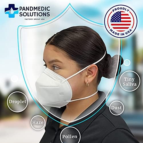 Pandmedic MedicPro - Máscara Médica N95 - Máscara de respirador N95 aprovada pelo NIOSH