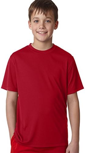 Hanes Boys 4 oz de manga curta fresca seca camiseta