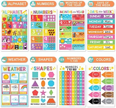 1 gráfico de tarefas magnéticas do arco -íris para crianças e pôsteres educacionais para crianças pequenas,