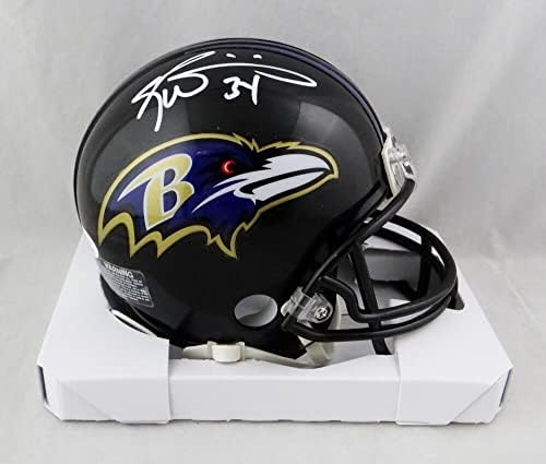 Ricky Williams autografou Baltimore Ravens Mini Capacete - JSA W Auth *White - Mini capacetes autografados