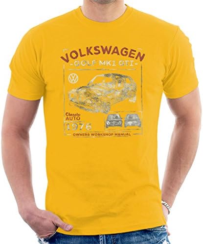 Volkswagen Golf Mk1 GTI Proprietário Manual de T-shirt Manual Masculino