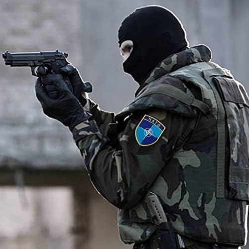 A-One 3d Símbolo da OTAN Moral Patches de emblema + pino de esmalte de colarinho militar do país da