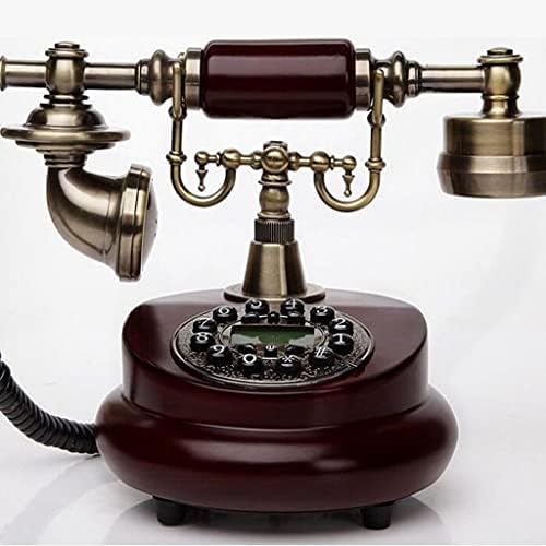 Telefone uxzdx CuJux Wood Telefone antigo Telefone vintage Telefones home telefones ajustados por telefones folhosos
