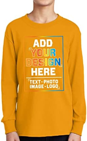 Camisa de manga comprida personalizada Adicionar sua própria imagem Design de foto personalizado texto personalizado