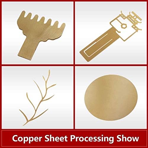 Placa Brass Placa de cobre Metal Metal Brass Cu Metal Folha placa é ideal para fabricação de jóias ou projetos