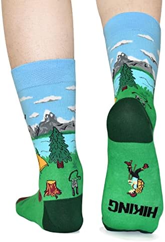 Presente engraçado de meias para homens, prefiro fazer uma caminhada de golfe para camping de camping para jogos