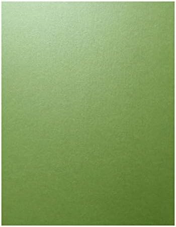 Fairway Green Stardream Metallic Cardstock Papel - 8,5 x 11 polegadas - 105 lb. / 284 GSM Capa - 25