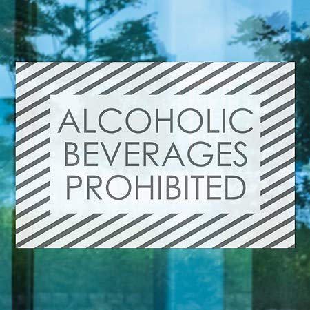 CGSIGNLAB | Bebidas alcoólicas proibidas -Stripes White Janela Bolding | 30 x20