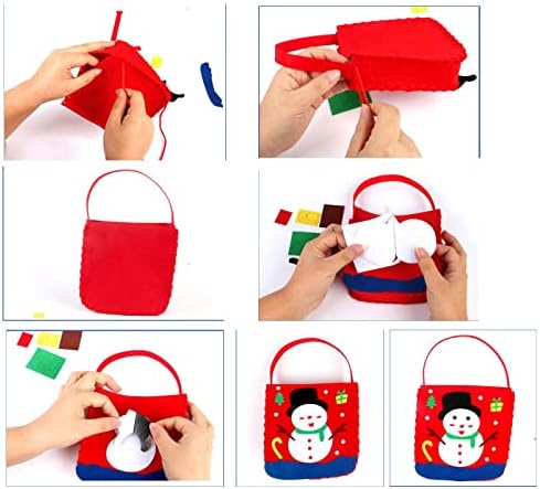 BVGFSAHNE FAVORES FAVORES PARA CRIANÇAS 8-12 Bolsas de Natal de Natal com Handles Bag Multifuncional