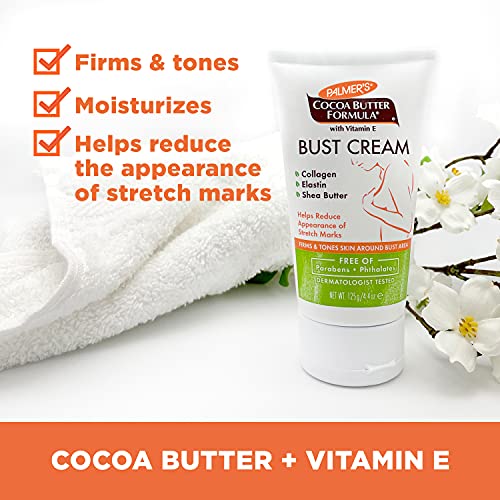 Fórmula de manteiga de cacau de Palmer com vitamina E - Bust Firming Massage Cream 125g…
