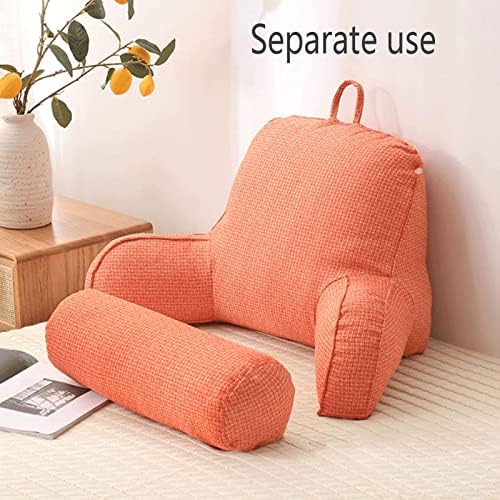 Almofada Chave de cadeira com almofada de suporte lombar de braços, leitura de almofada com travesseiro