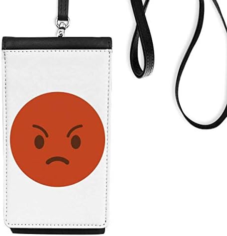 Angrado vermelho fofo online bate -papo face telefone carteira bola pendurada bolsa móvel bolso preto