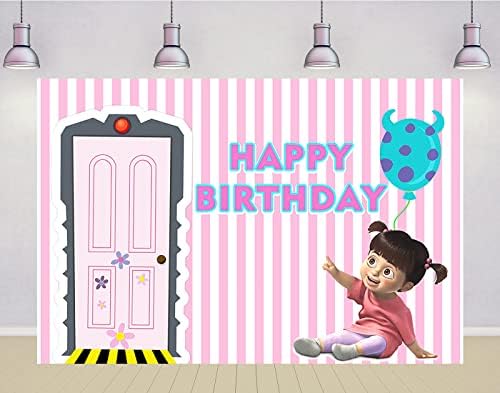 Cenários de garotas para festas de festas de aniversário de festas de chá de bebê monstro incorpora de portas