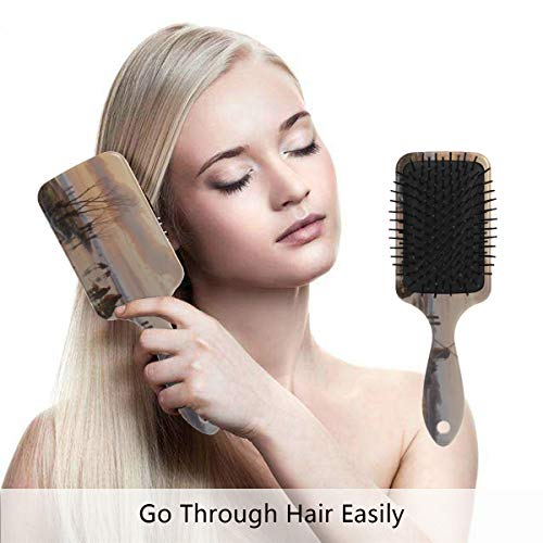 Escova de cabelo de almofada de ar, canal congelado colorido de plástico, boa massagem adequada e escova