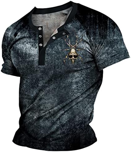 Xiloccer mens de manga curta casual camisetas cool button up camisetas da moda para homens camisetas fit slims