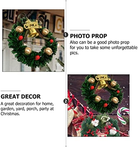 Toyandona Feliz Christmas Wreath Christmas Front Door Whreath Ornament Wall Wall Artificial Pine Garland com