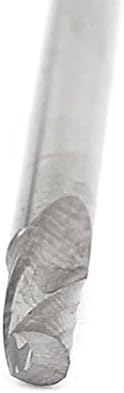 Aexit 1/8 Mills de extremidade de haste 3,175 mm x 8mm de carboneto único flauta de flauta de flauta