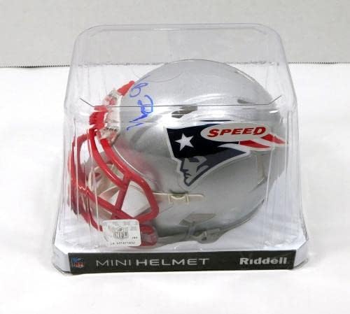 LeGarrette Blount assinado Patriots Mini Capacete de Futebol JSA Auto 202640 - Capacetes NFL autografados