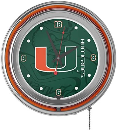 Relógio de neon de gameroom da Marca Registral de Miami Chrome - Relógio de Neon - Fade