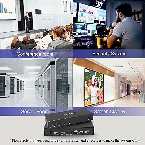 Ezcast Proav 4K 30 Receptor de vídeo sobre IP, incorpora a tecnologia HDMI, conexão Cat5e / 6 Ethernet, plug &