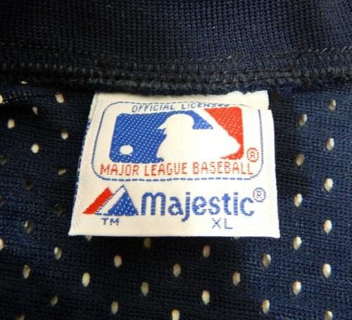 1983-90 California Angels Game Blank emitiu Blue Jersey Batting Practice XL 668 - Jerseys MLB usada