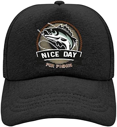 Mens Baseball Cap Hats Chapé de Caminhão Caminhante para Homens Caminhados Nice Dayy For Fishings Capinho de