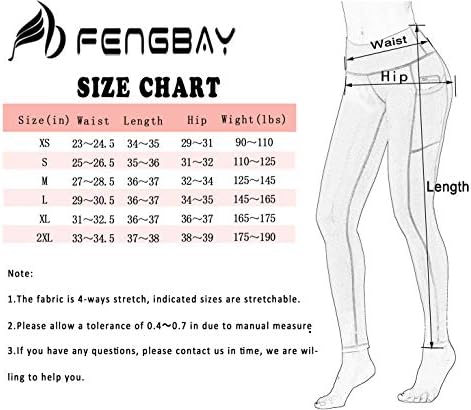 Fengbay 3 Pacote de calça de ioga de cintura alta, calças de ioga para mulheres barragem de controle