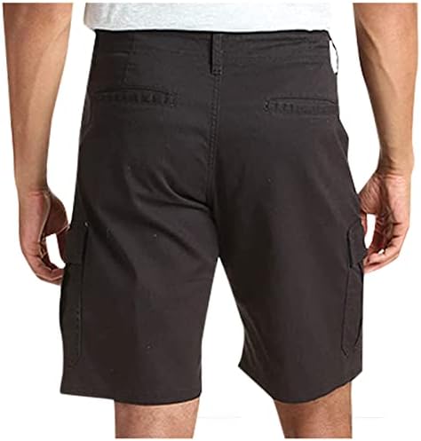 Mens shorts curtos, carga masculina de zíper curto casual shorts de encaixe solto shorts soltos shorts