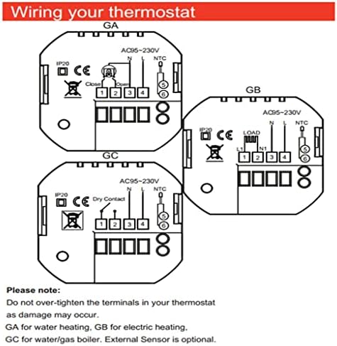 HNKDD SMART TERMOSTAT Termostato Controlador de temperatura/piso elétrico Aquecimento de água/gás