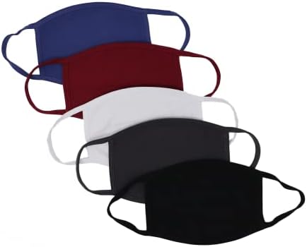 3 máscara de face de embalagem feita nos EUA máscara de pano de algodão de algodão dupla camada reutiliza