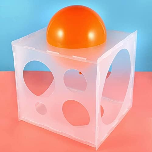 Caixa de medição de balão de plástico colapsível Acrice com 9 tamanhos diferentes de orifícios para decorações