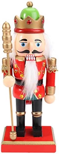 Kesyoo 20 cm de Natal novo soldado gordo Wood Puppet Handmade Soldier Soldier Doll Decorations Decor