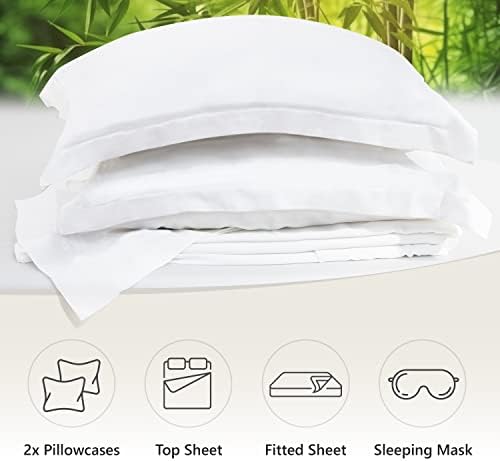 Belle Terre Bamboo Sheets King Size - Organic e Super Soft King King Bamboo Fibra de fibra com lençóis