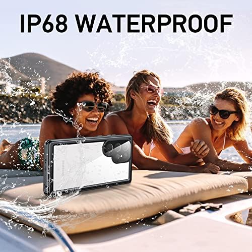 Joytra para o Samsung Galaxy S23 Ultra Case à prova d'água, protetor de tela embutido, proteção de